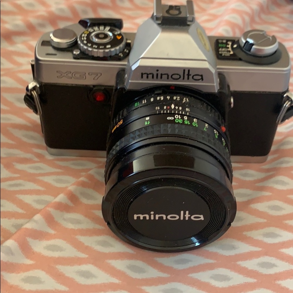 Vintage Minolta XG7 with 50 mm lents